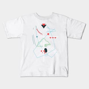 Hand drawn illustration or drawing of Jesus Christ and disciples at Emaus Kids T-Shirt